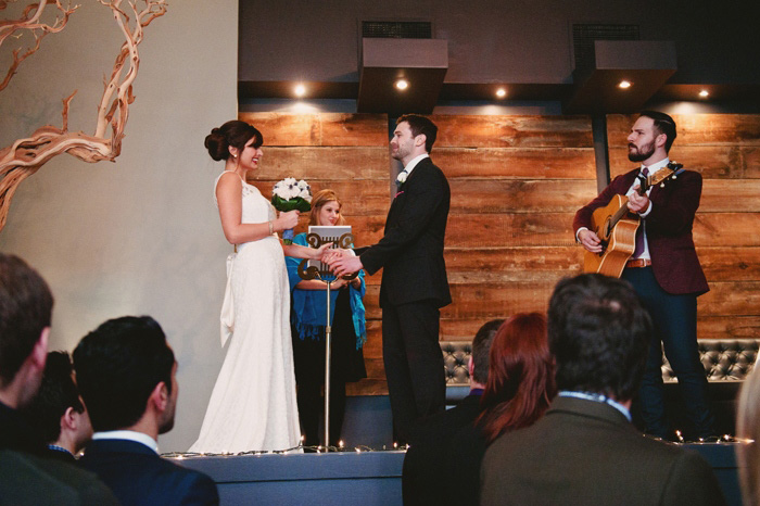 restaurant wedding ceremony