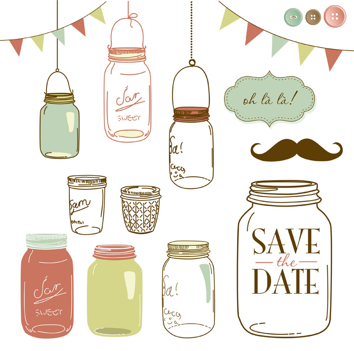 Graphicstock mason jars