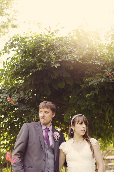 bride and groom portrait