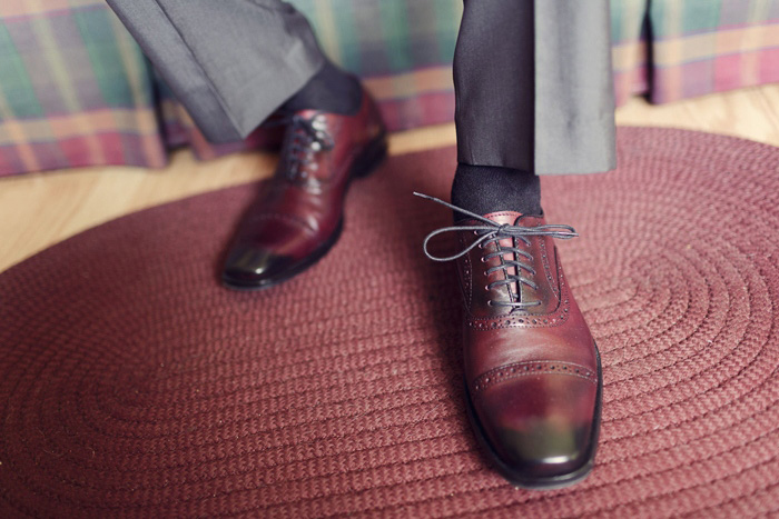 groom's leather oxford