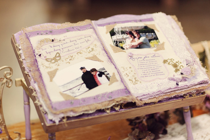 handmade wedding guestbook