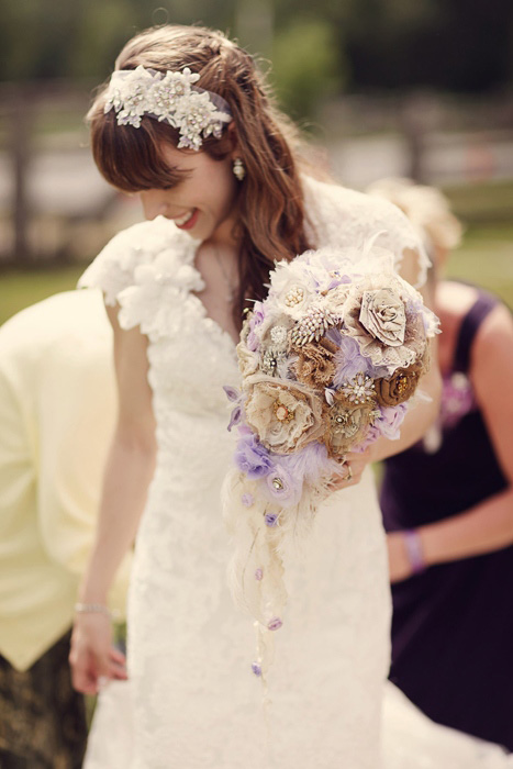 bride getting ready to walk down the aisle