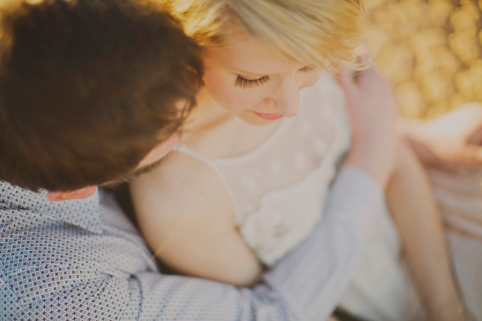 close-up wedding portrait