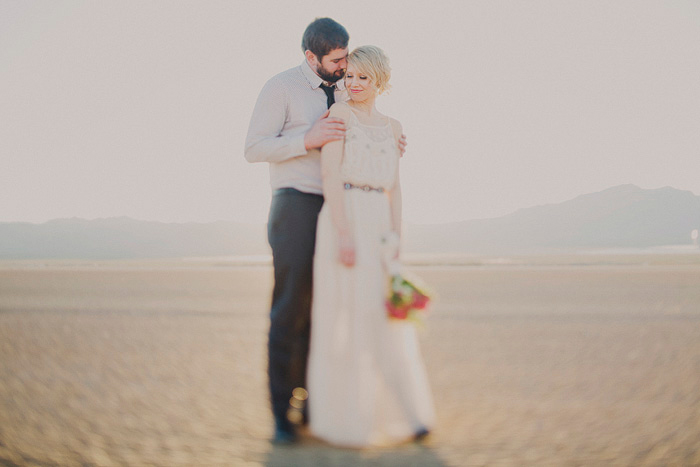 bride and groom soft light portrait