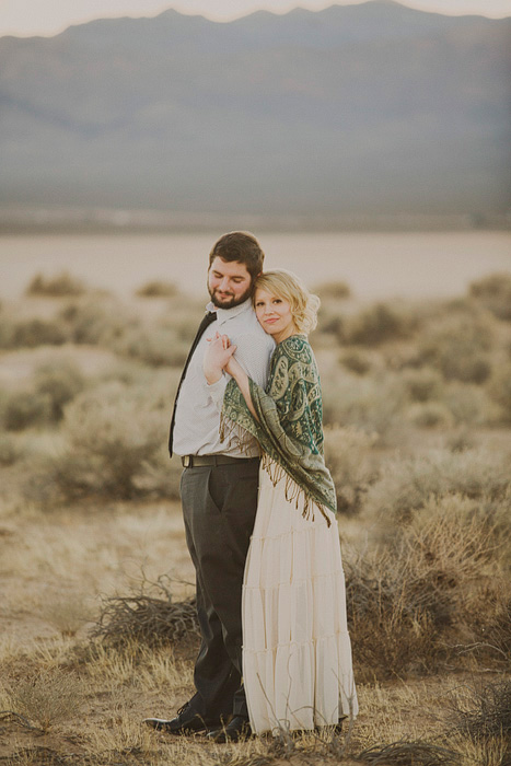 desert couple portrait