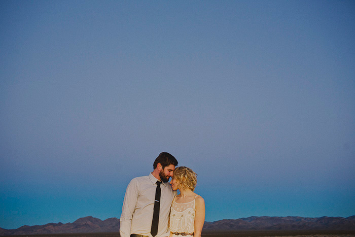 evening desert portrait