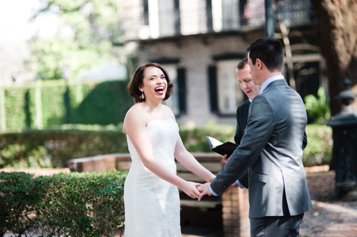 outdoor elopement ceremony