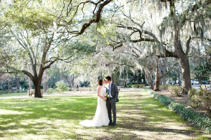 bridal portrait in the park