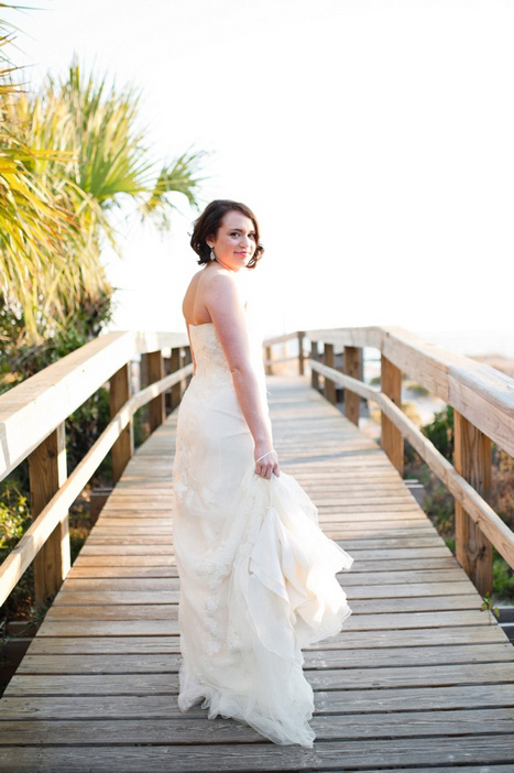 bride on the boardwalk