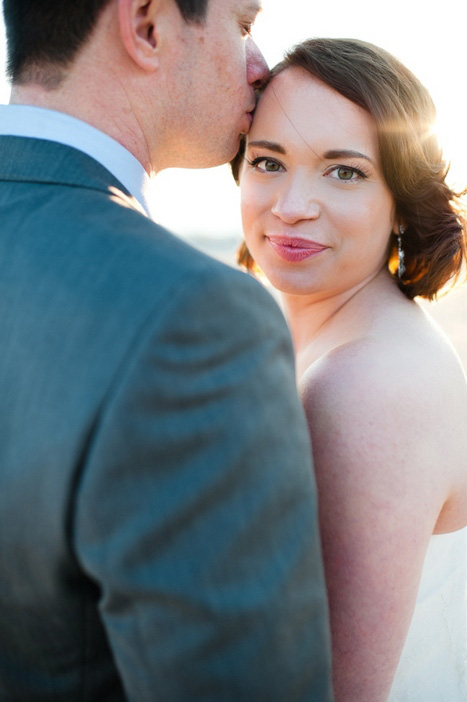 bridal portrait on the beach