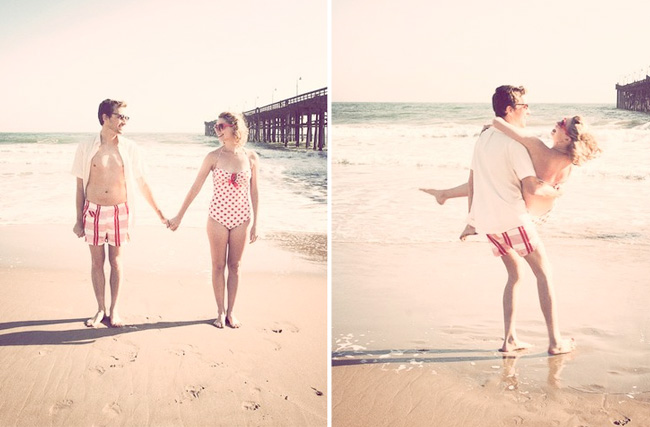 vintage beach wedding