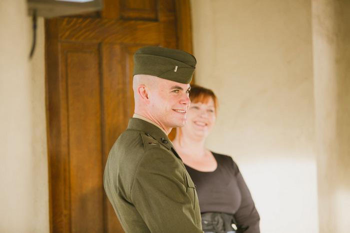 groom waiting in the cahpel