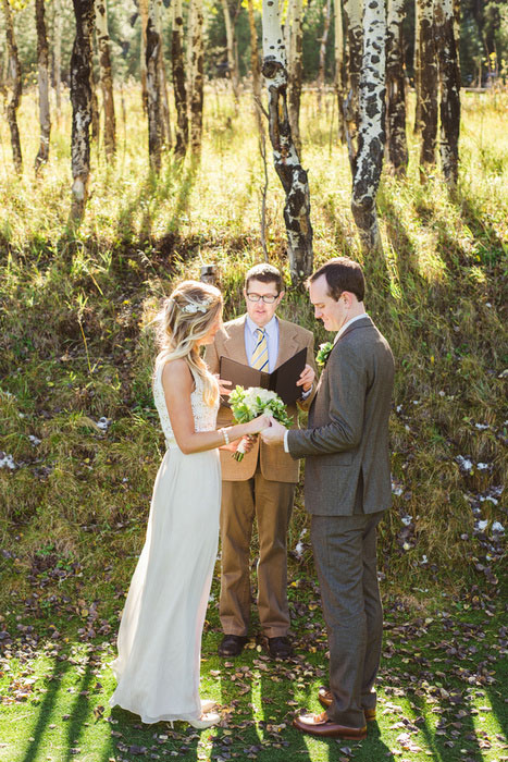 Denver elopement amongst the trees