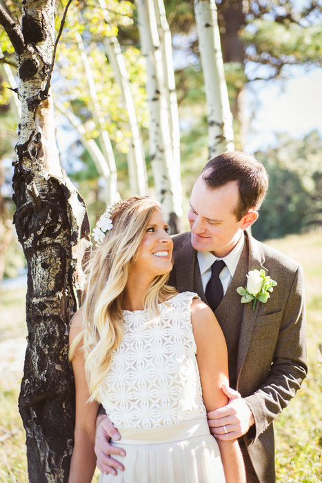 bride and groom portrait