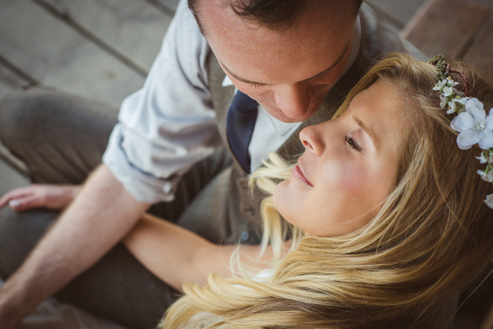 intimate wedding portrait