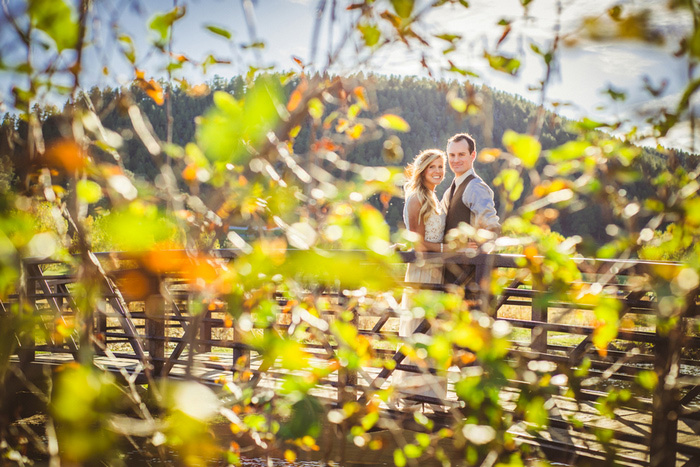 fall wedding portrait