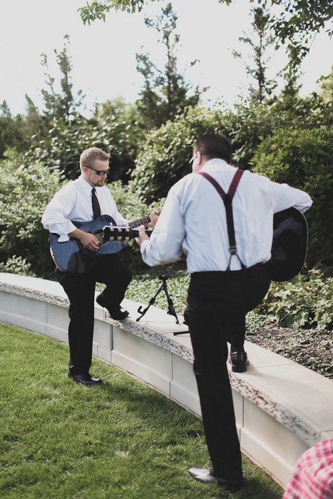 guitar players at wedding