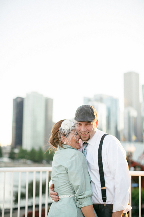 bride and groom portrait in Illinois