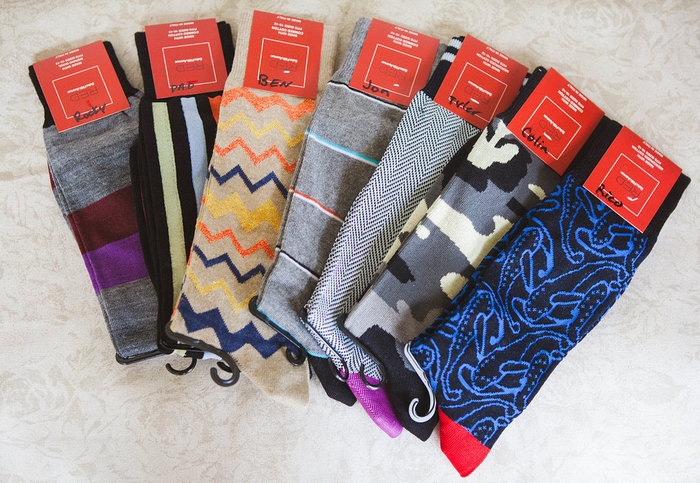 colorful groomsmen socks