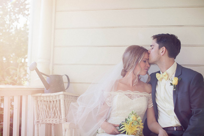 Intimate California farm wedding