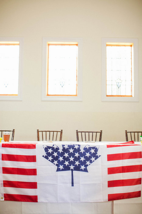 canadian american flag