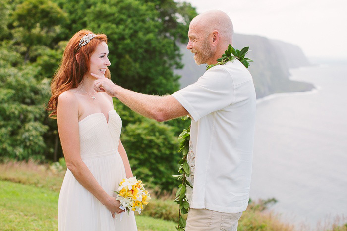 cliffside wedding ceremony