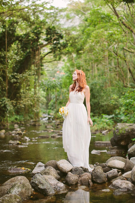 bridal portrait in Hawaii