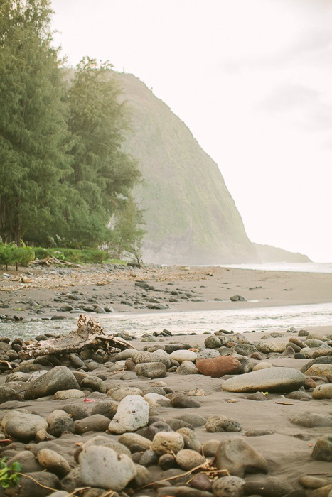 Hawaii rocky beach