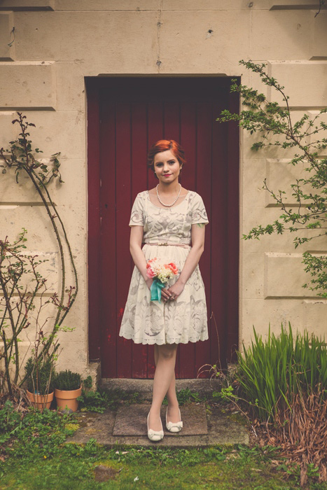 irish bridal portrait