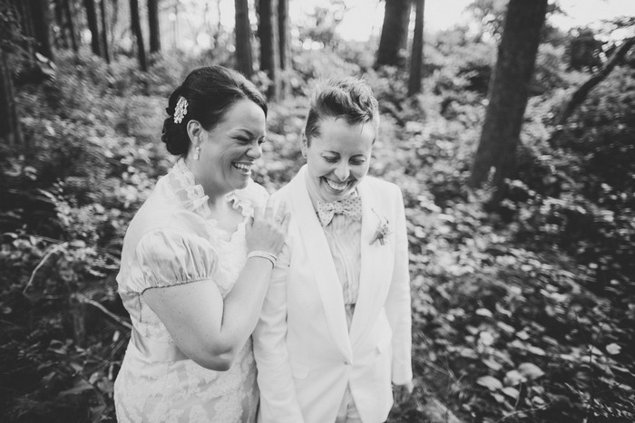 black and white wedding portrait