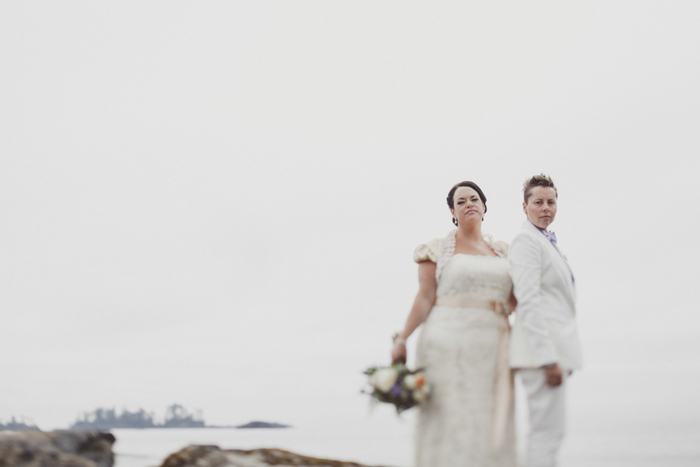 same sex bridal portrait