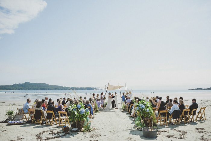 beachfront wedding ceremony