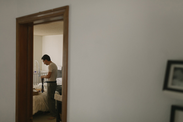 groom getting ready