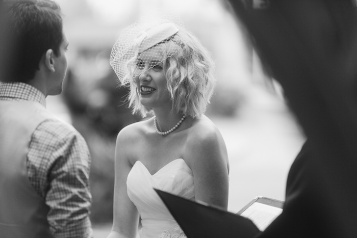 bride during wedding ceremony