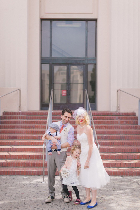 family wedding portrait