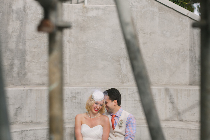 bride and groom portrait