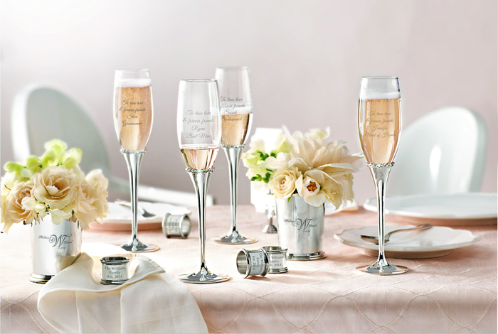 Things Remembered Champagne flutes