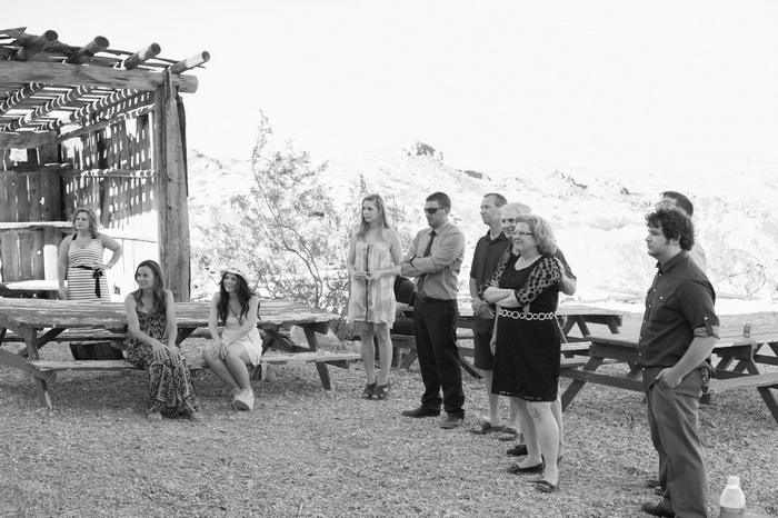 guests at elopement ceremony