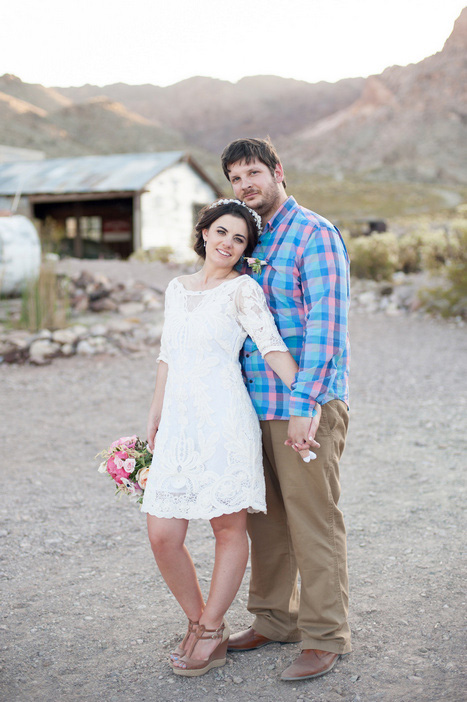 bride and groom portrait