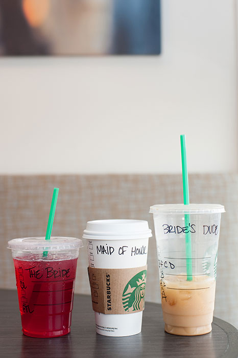 bridal party starbucks order