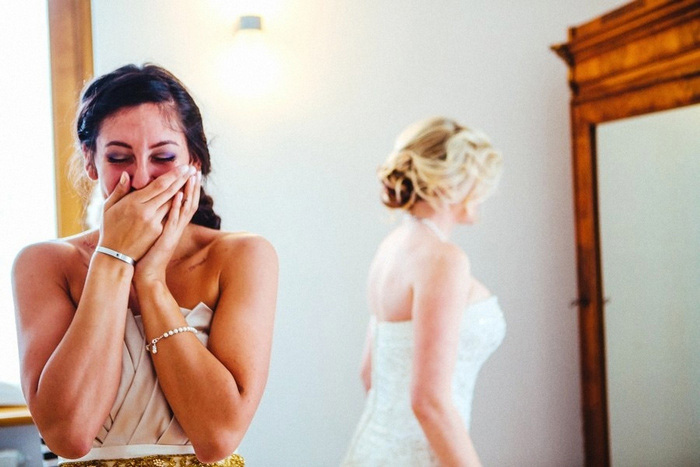 emotional bridesmaid