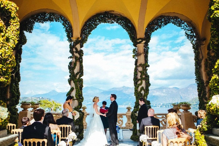 Italian Villa wedding ceremony