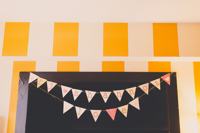 bunting wedding banner