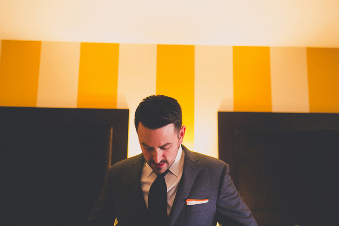 groom getting ready