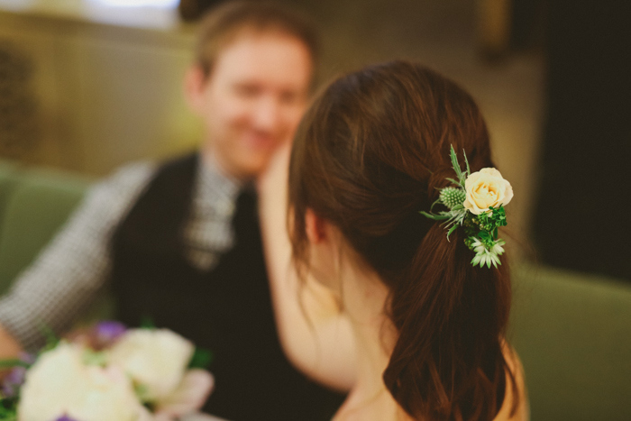 bride with flowers in her haor