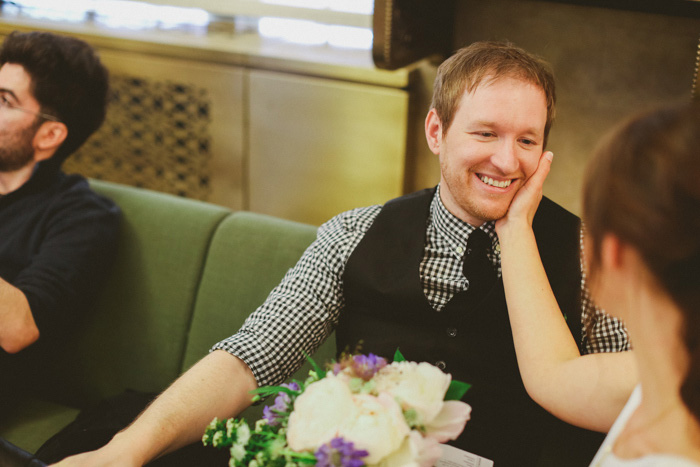 groom waiting at city hall