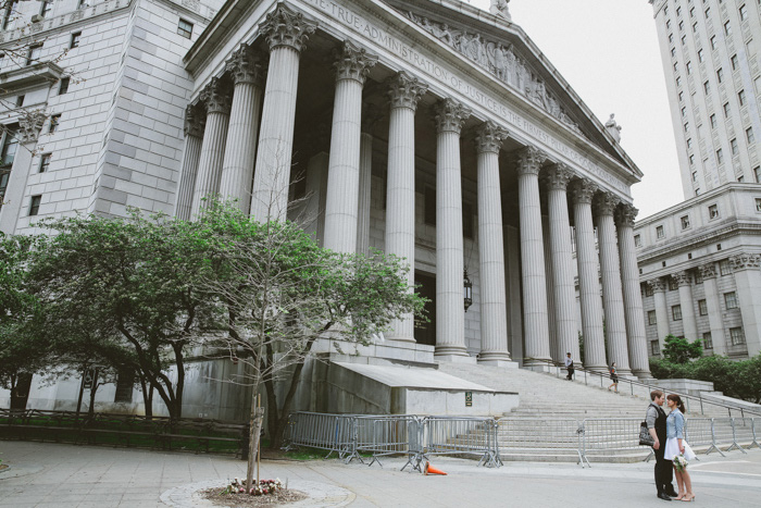 couple outside of city hall