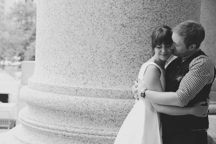 Couple at City Hall Elopement