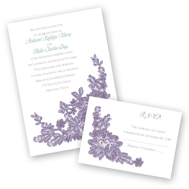 Ann's Bridal Bargains Wedding Invitation