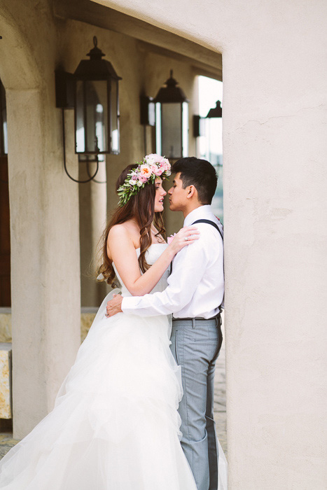 intimate wedding portrait